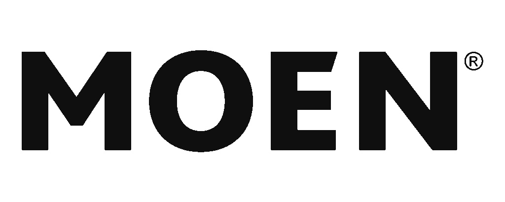 Moen logo representing trusted plumbing solutions and quality products for R&A Industries' home services.