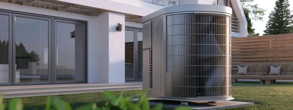 Outdoor HVAC unit near modern home, emphasizing reliable heating solutions for Florida's humid climate and efficient furnace maintenance.