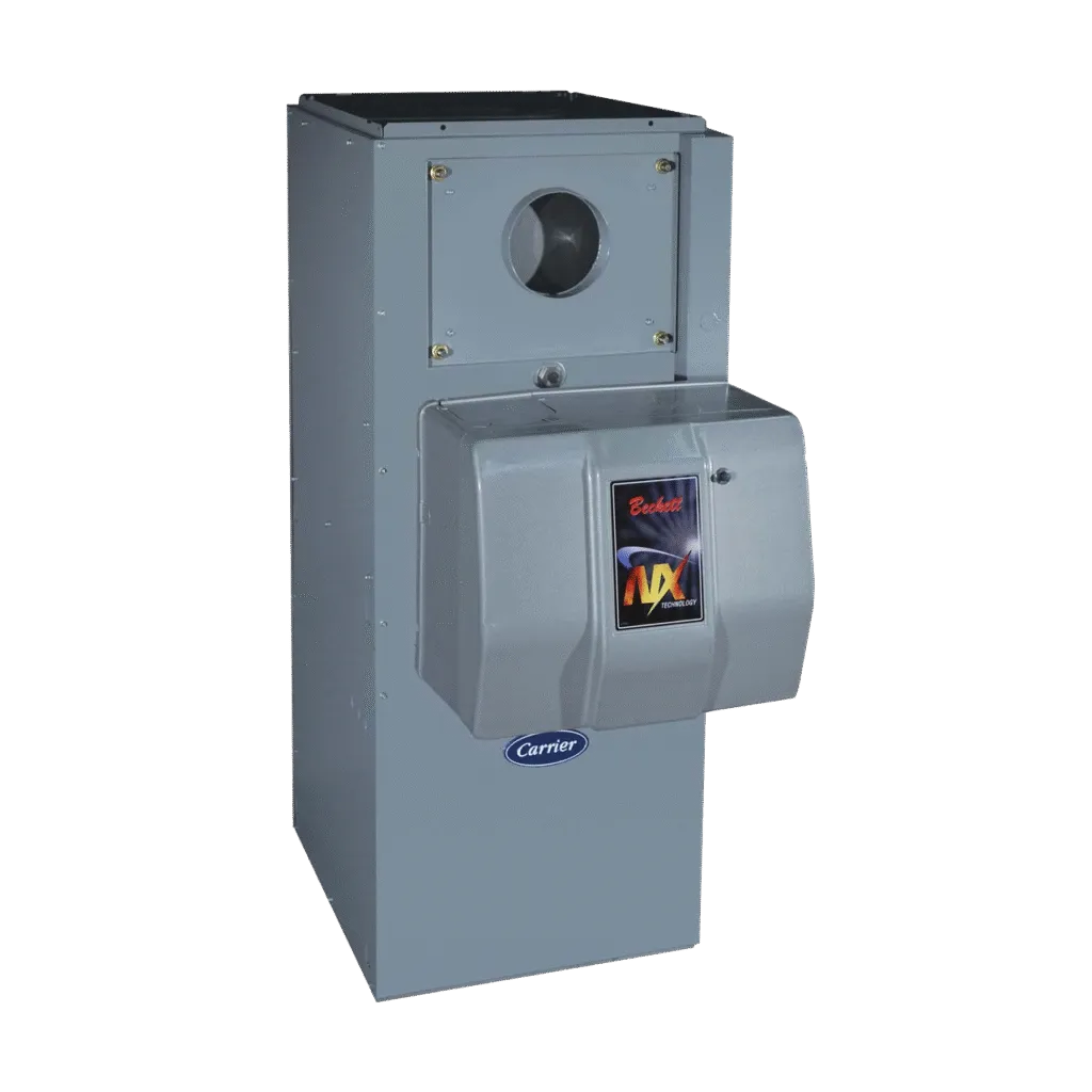 Carrier furnace unit with Beckett NX technology. Consider furnace repair in Oviedo, FL, for efficient heating solutions.