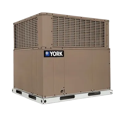 York HVAC unit for commercial buildings. Air conditioning and heating system. York rooftop unit for AC services in Oviedo, FL.