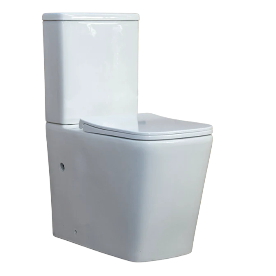 One-piece comfort height toilet designed for accessibility and ease of cleaning, suitable for residential plumbing services.