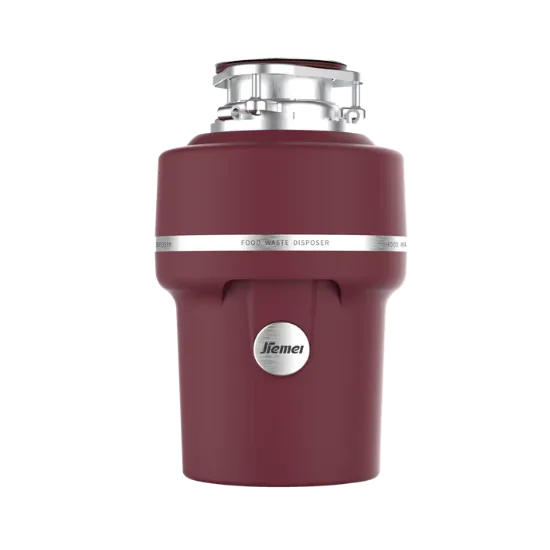 Maroon Jiemer food waste disposer. Emergency Plumbing services can help with garbage disposal repair, Oviedo, FL.