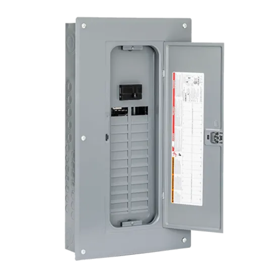 Open electrical panel box. For emergency electrician services in Oviedo, FL, contact us for electrical repairs and installations.