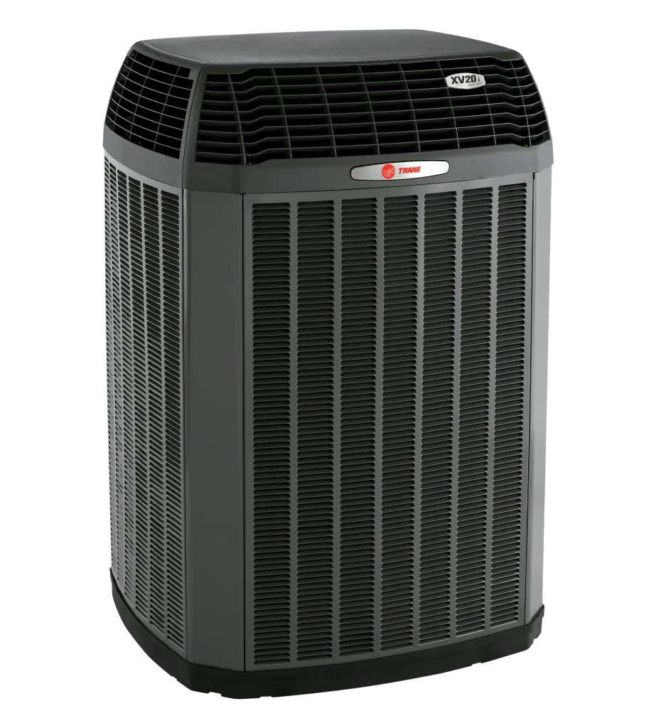 HVAC Contractor showcasing a Trane XV20i air conditioner, a top-tier unit ensuring efficient climate control for homes in Oviedo, FL.